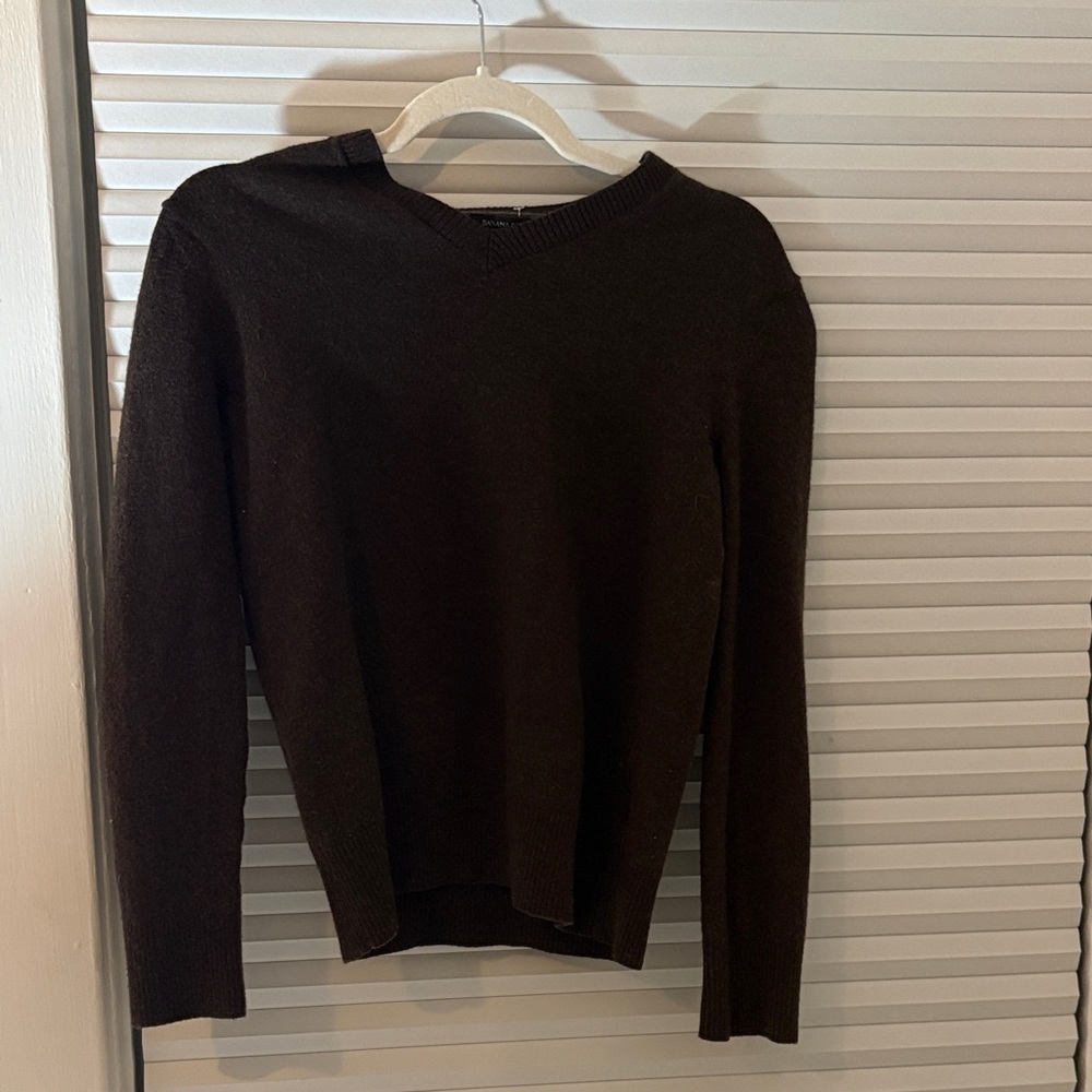 Banana Republic Dark V-Neck Sweater